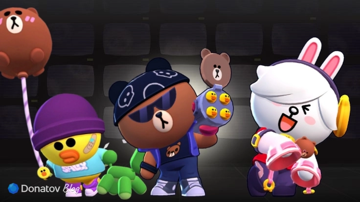 Скины «Гас Салли», «Брок Браун» и «Колетт Кони» в Brawl Stars