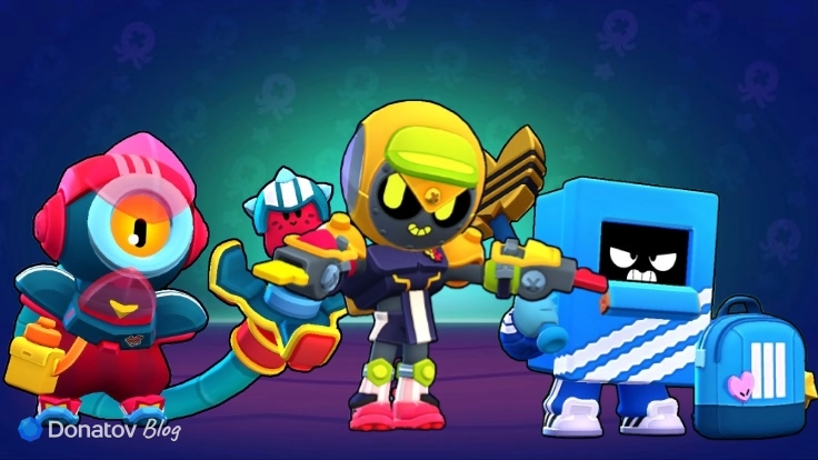 Скины «Гридайрон Отис», «Adidas Эш» и «Судья Мипл» в Brawl Stars