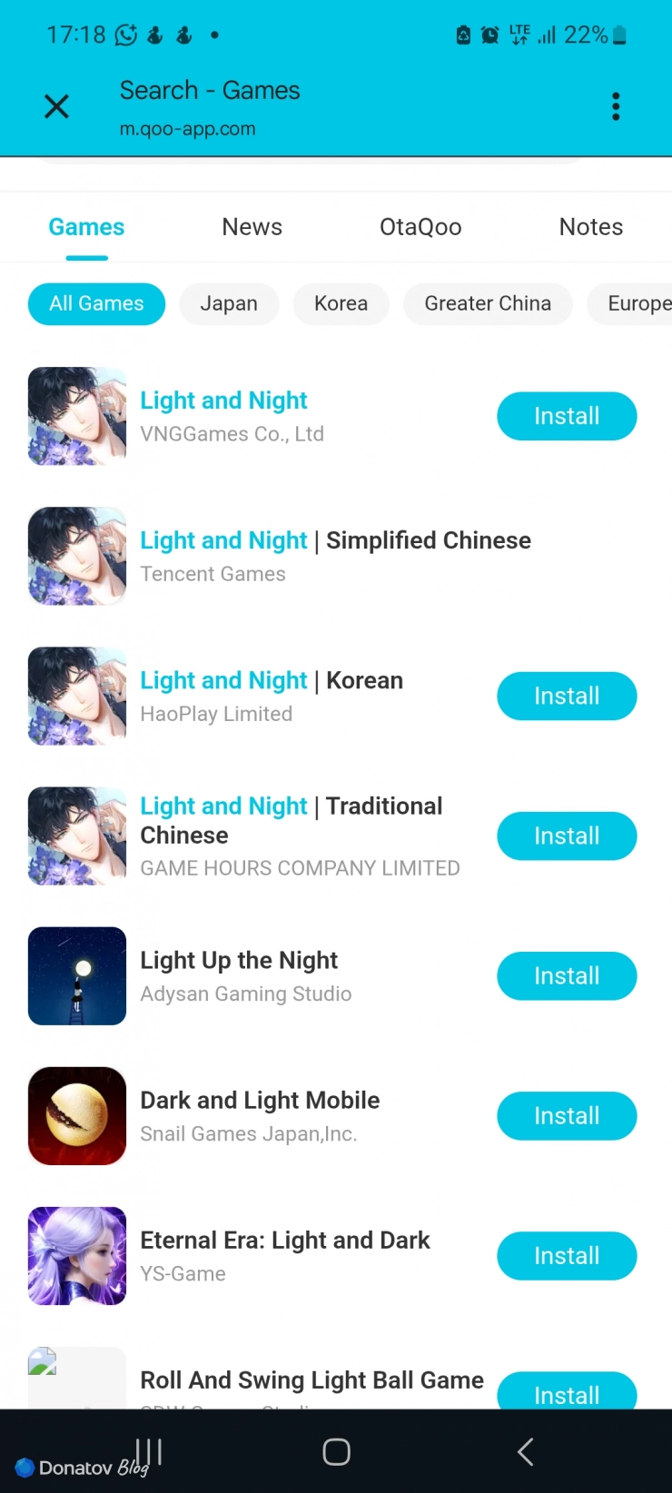 Light and Night на сайте QooApp