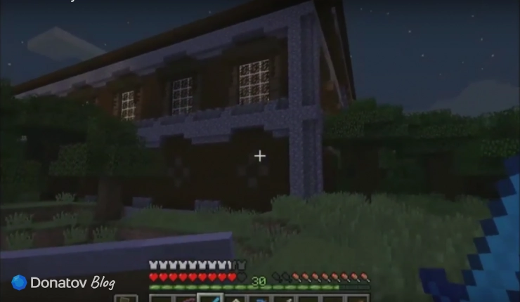 Лесной особняк в Minecraft