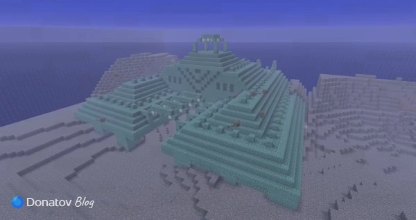 Подводная крепость в Minecraft