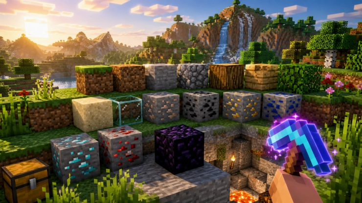 Где взять блоки в Minecraft: добыча, инструменты и зачарования