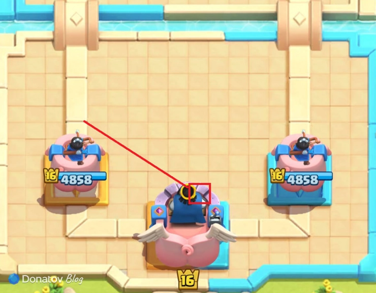 Постановка «Рыбака» для активации короля в Clash Royale