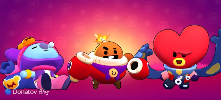 Скины , «Сэнди Koya», «Тик Shooky» и «Эдгар Tata» в Brawl Stars