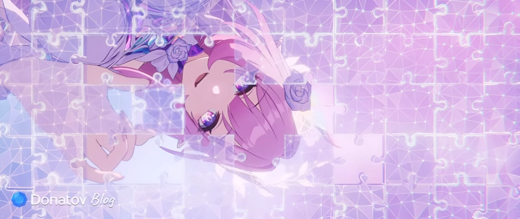 Кирена из Honkai: Star Rail раскладывает пазл