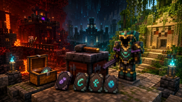 Где взять кузнечный шаблон в Minecraft: где искать все шаблоны