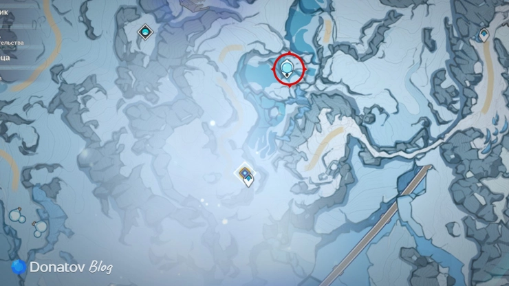 Статуя Архонтов на Морозном Пике в Genshin Impact