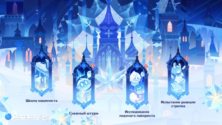 Мини-игры события «Турнир покорителей опасных земель» в Genshin Impact