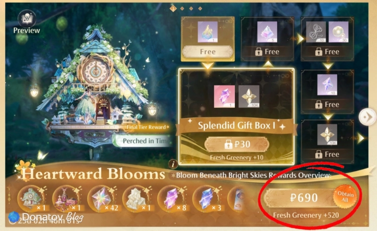 Как быстро купить все предложения Splendid Gift Box в Infinity Nikki