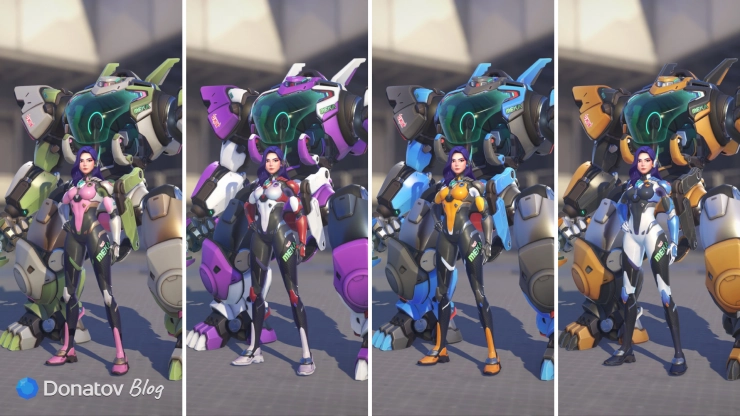 Стандартные облики-реколоры для Димон в Overwatch