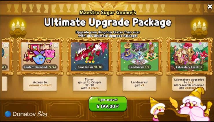 Третья часть наград Ultimate Upgrade Package в Cookie Run: Kingdom