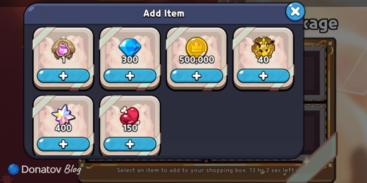 Третья часть содержимого Generous Shopping Box в Cookie Run: Kingdom
