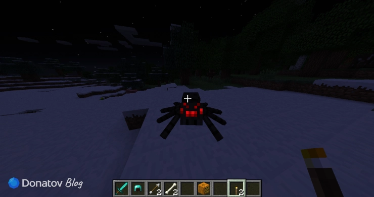 Паук в Minecraft