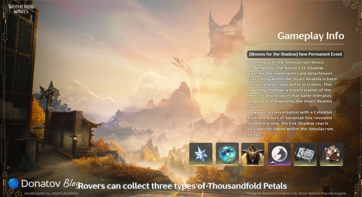 Новый постоянный для прохождения ивент Blooms for the Shadow в Wuthering Waves 3.7