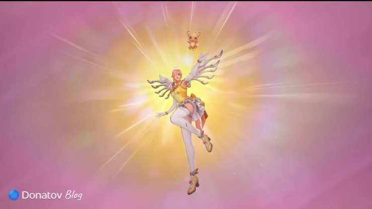 Будущий облик на Ангел из серии Dokiwatch в Overwatch