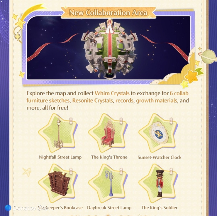 Карта события Infinity Nikki × The Little Prince