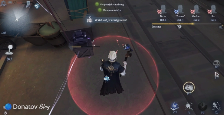 Поле от абилки Отшельника в Identity V