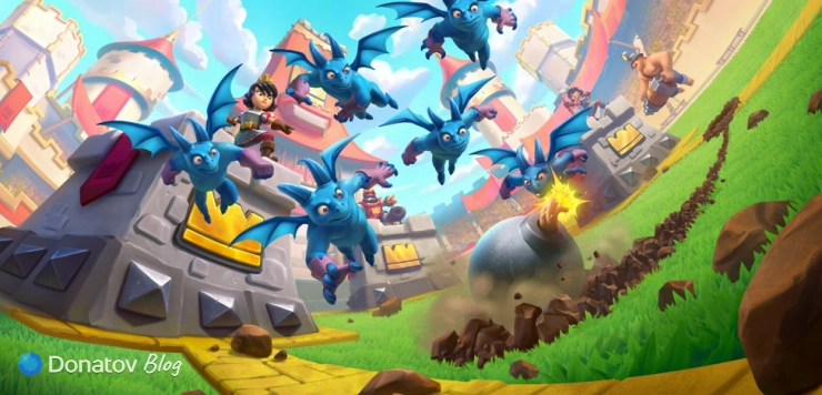 Бомба «Шустрого шахтёра» Clash Royale