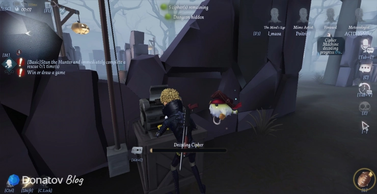 Черта All Thumbs Форварда в Identity V