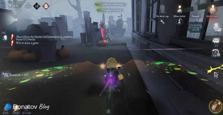 Матч за Форварда в Identity V