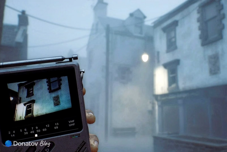Помехи на экранчике CRTV в Silent Hill: Townfall