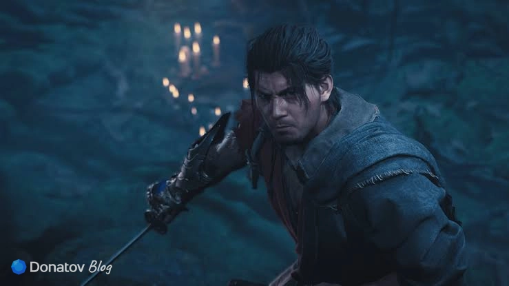 Мусаси из Onimusha: Way of the Sword перед боем