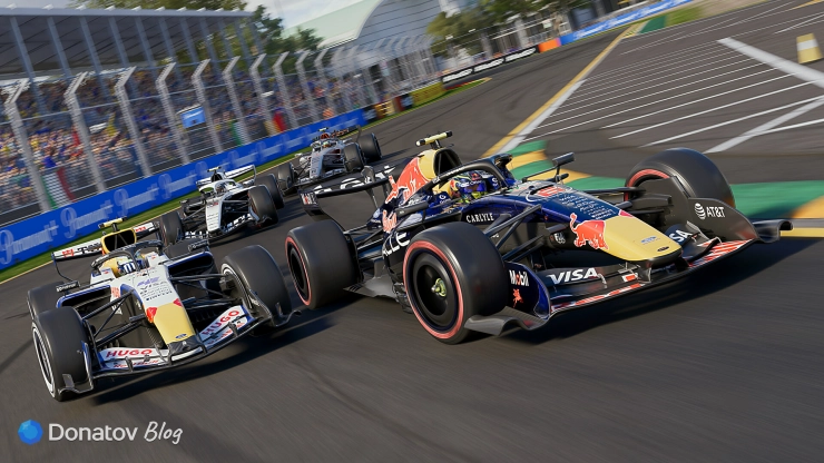 Болид Red Bull на трассе в F1 25 из PS Plus в октябре 2026