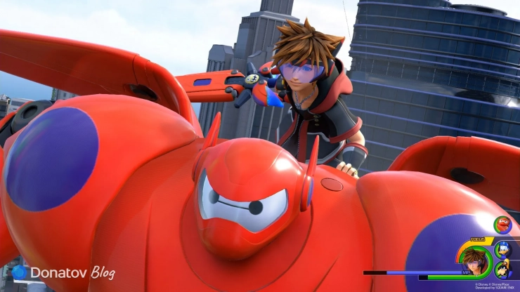 Сора и Беймакс в Kingdom Hearts III, которая вошла в Kingdom Hearts Collection