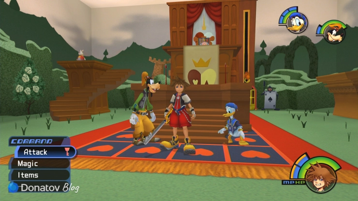 Сора, Дональд Дак и Гуфи в Kingdom Hearts HD 1.5 + 2.5 ReMIX
