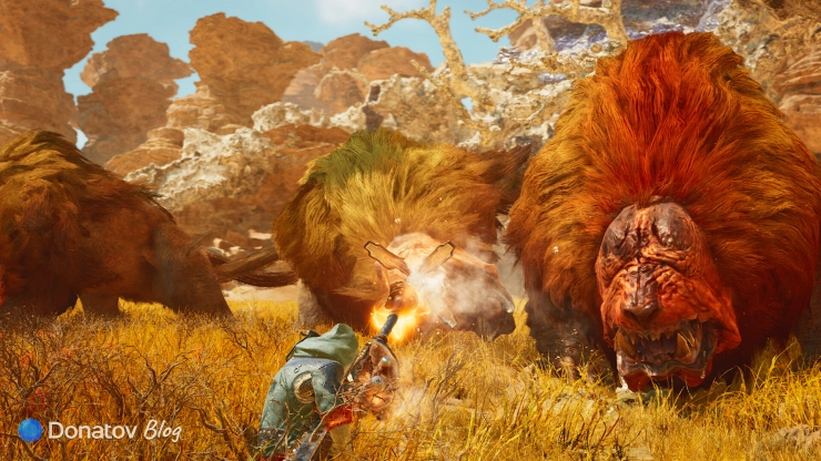 Сражения с монстрами в Monster Hunter Wilds
