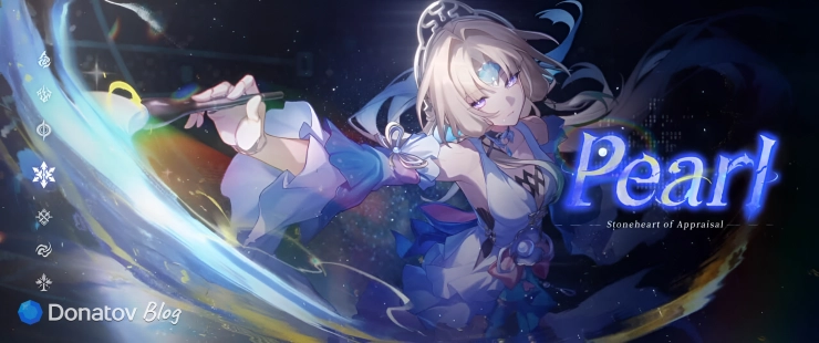 Жемчуг из Honkai: Star Rail проводит кистью