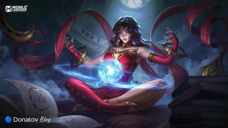 Эсмеральда в образе «Кровавый сумрак» из Mobile Legends: Bang Bang