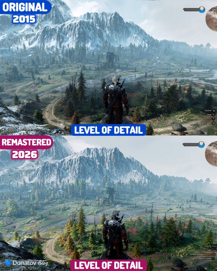 Новая графика в The Witcher 3: Wild Hunt — Remastered