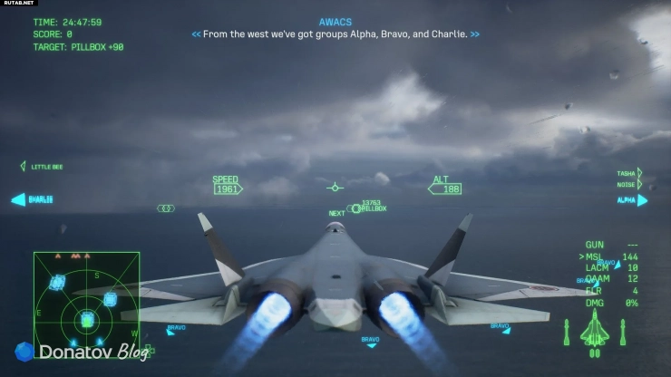 Как выглядит полёт в Ace Combat 8: Wings of Theve