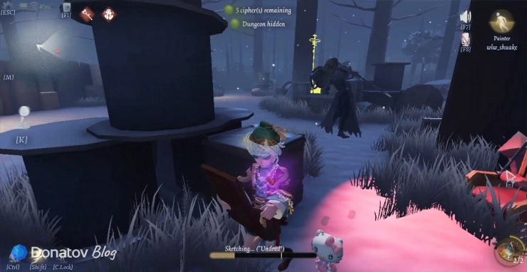 Художник в Identity V рисует картину