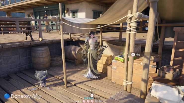 Как выглядит уровень Flora Wharf игры Crane Flight в Infinity Nikki