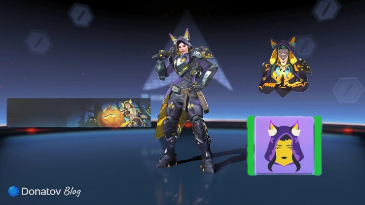 Набор косметики Бригитты из боевого пропуска 5 сезона Overwatch