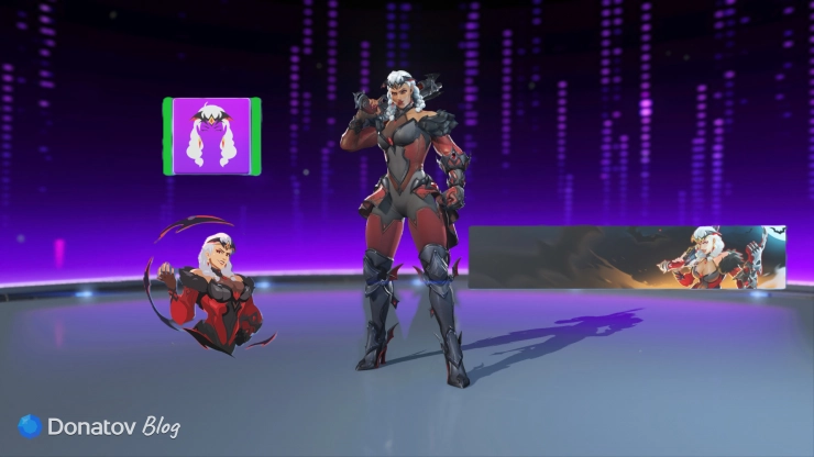 Набор косметики Королевы Стервятников из боевого пропуска 5 сезона Overwatch