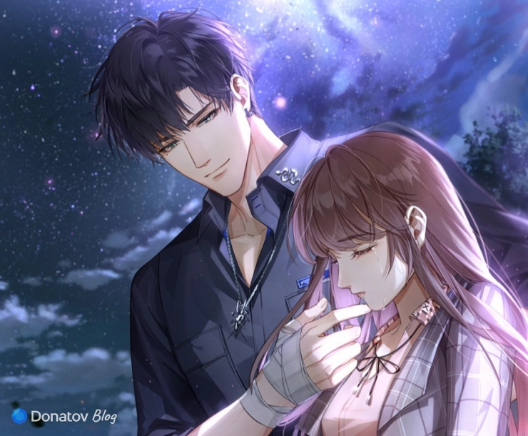 Сяо И поддерживает плачущую героиню в Light and Night