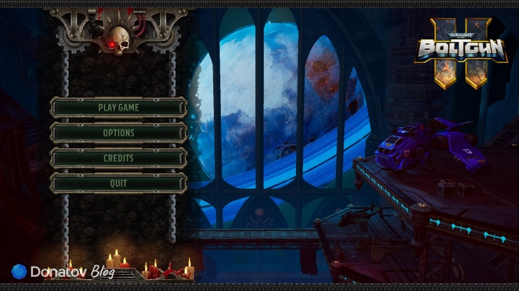 Главное меню Warhammer 40,000: Boltgun 2