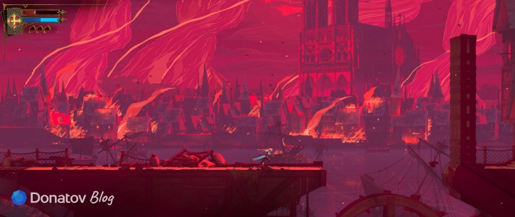 Горящие улицы Парижа в Castlevania: Belmont's Curse