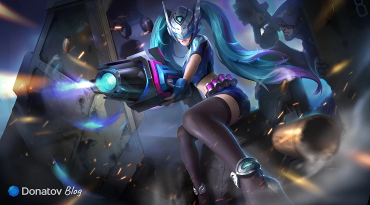 Скин на Лейлу «Синий призрак» в Mobile Legends: Bang Bang