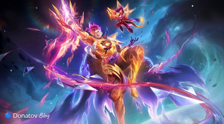 Скин на Клауда «Космическое пламя» в Mobile Legends: Bang Bang
