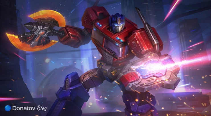 Скин на Джонсона «Оптимус Прайм» в Mobile Legends: Bang Bang