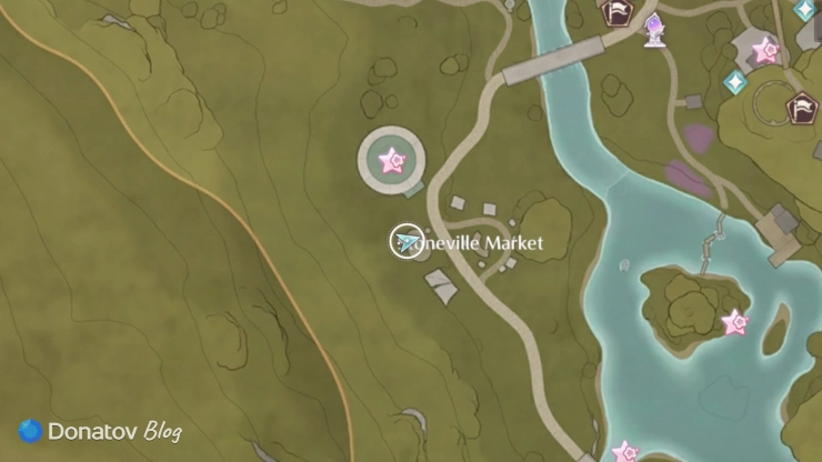 Где найти уровень Inside the Village Market Tavern мини-игры Among Pieceys в Infinity Nikki