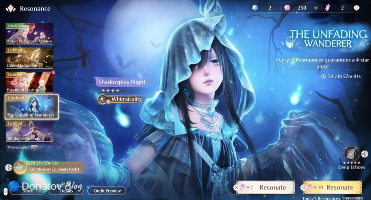 Баннер четырёхзвёздочного наряда в Infinity Nikki