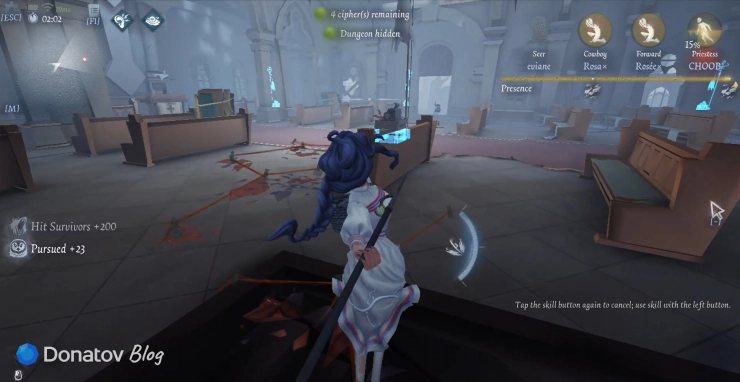 Наяда в матче в Identity V