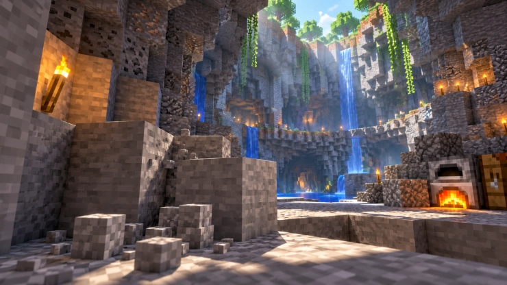 Где взять камень в Minecraft: добыча, переплавка и применение