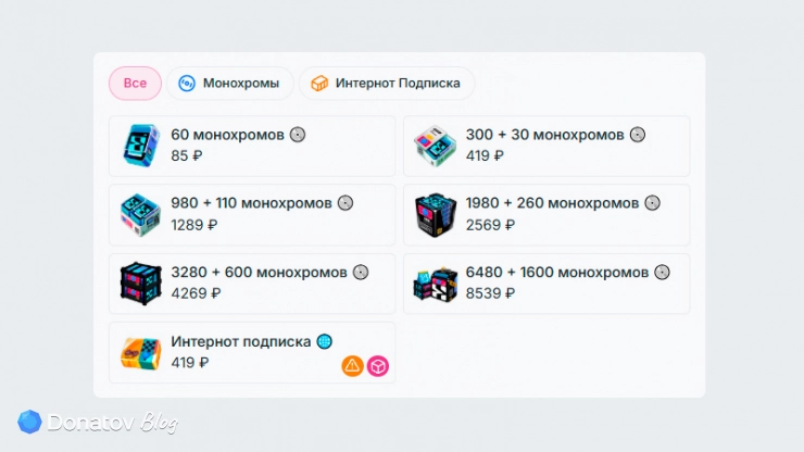 Донат в ZZZ на сайте Donatov.net